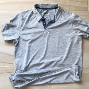 Oakley Golf Shirt XL Light and Dark Blue